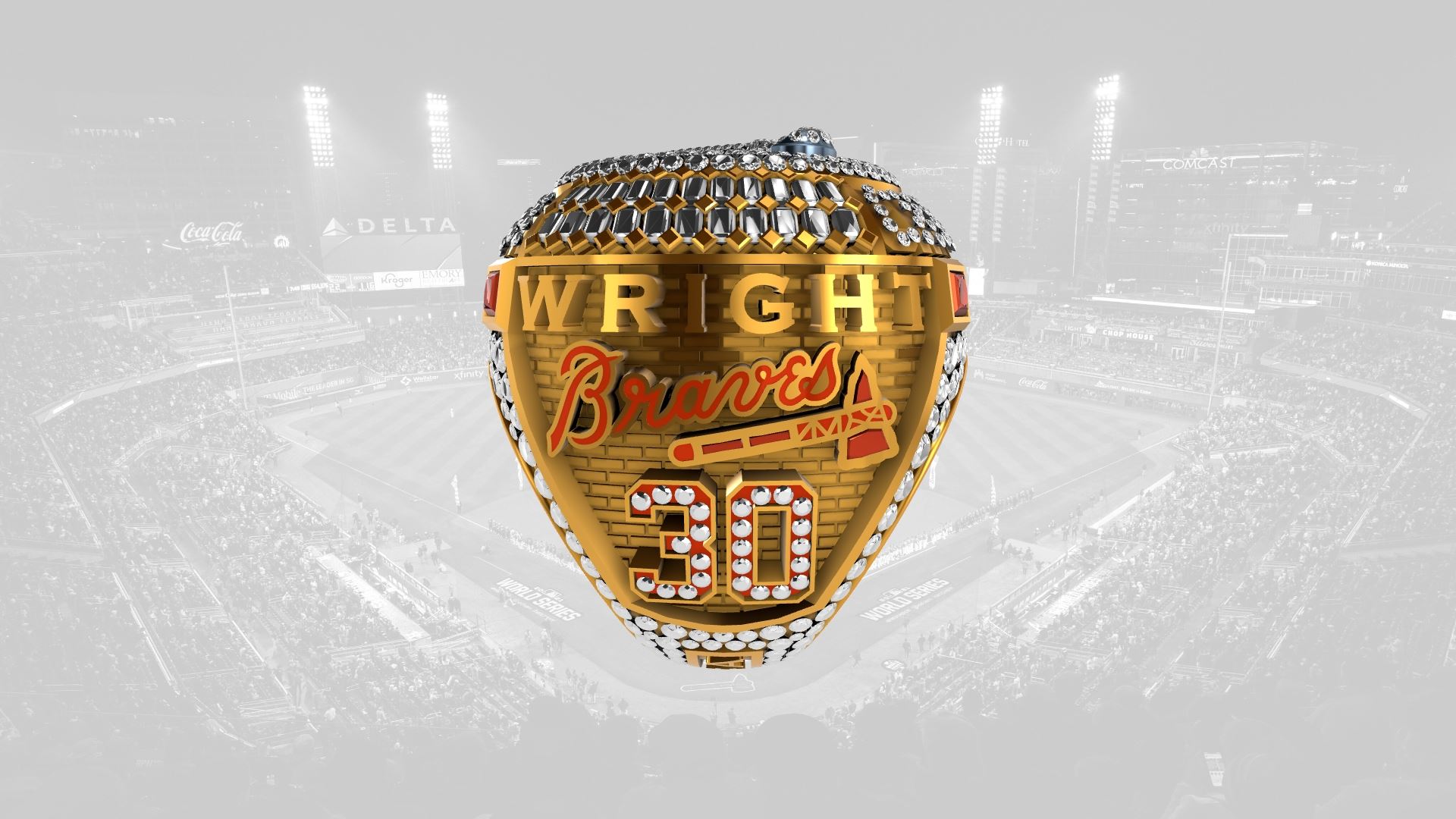 2021 Braves World Series Ring - Kyle Wright